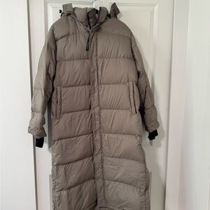 Aritzia Taupe Puffer Jacket